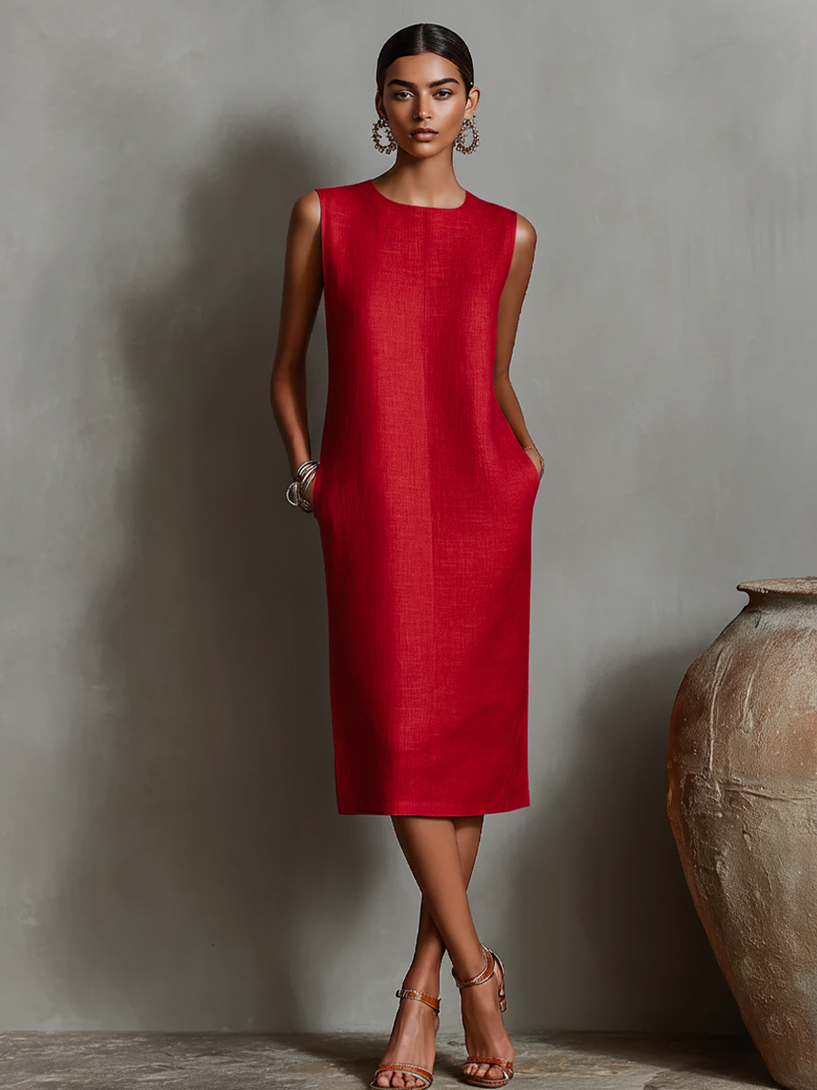 Maureen | Pocket Midi Dress