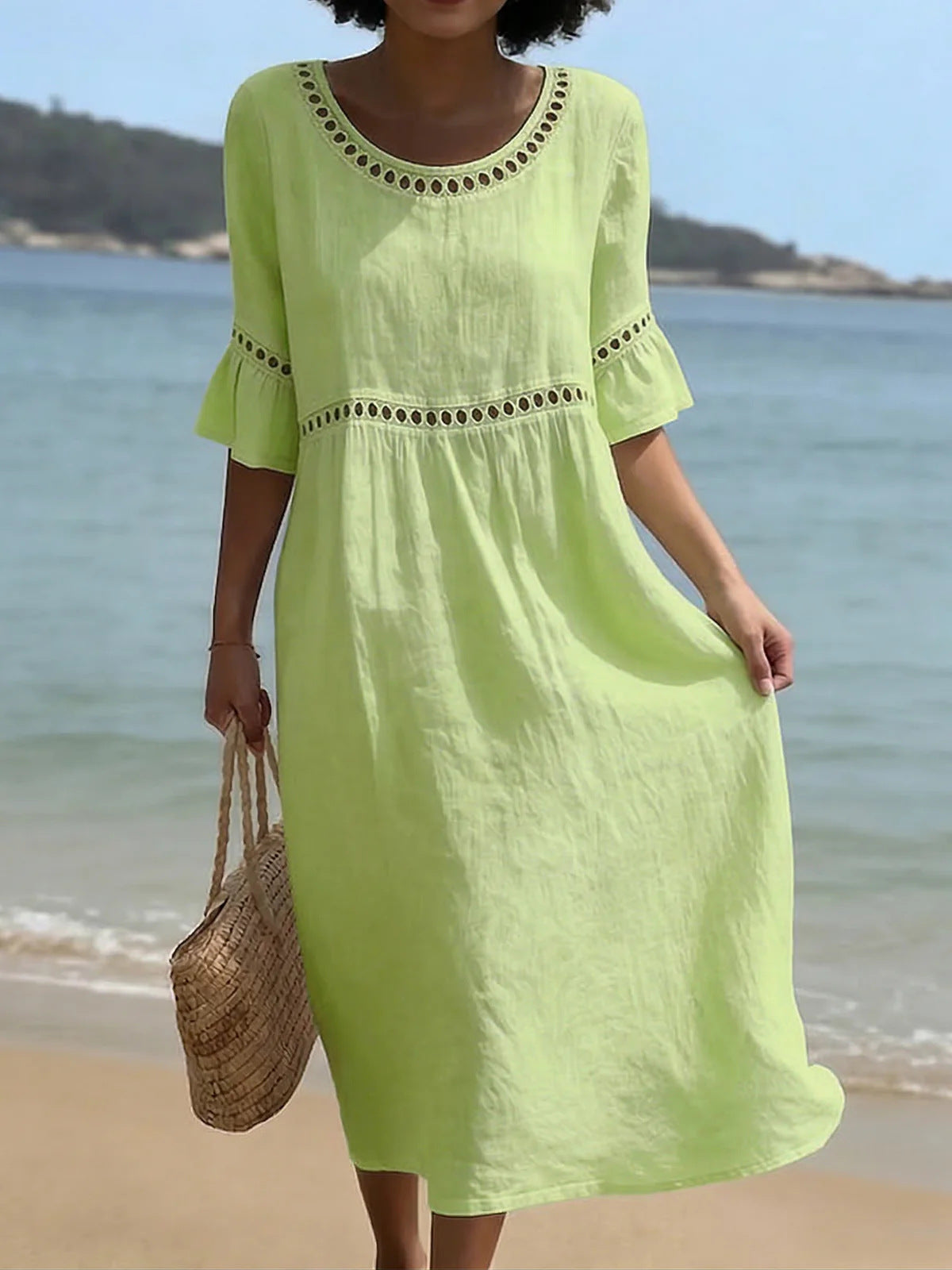 Amaya | Tummy-Concealing Midi Dress