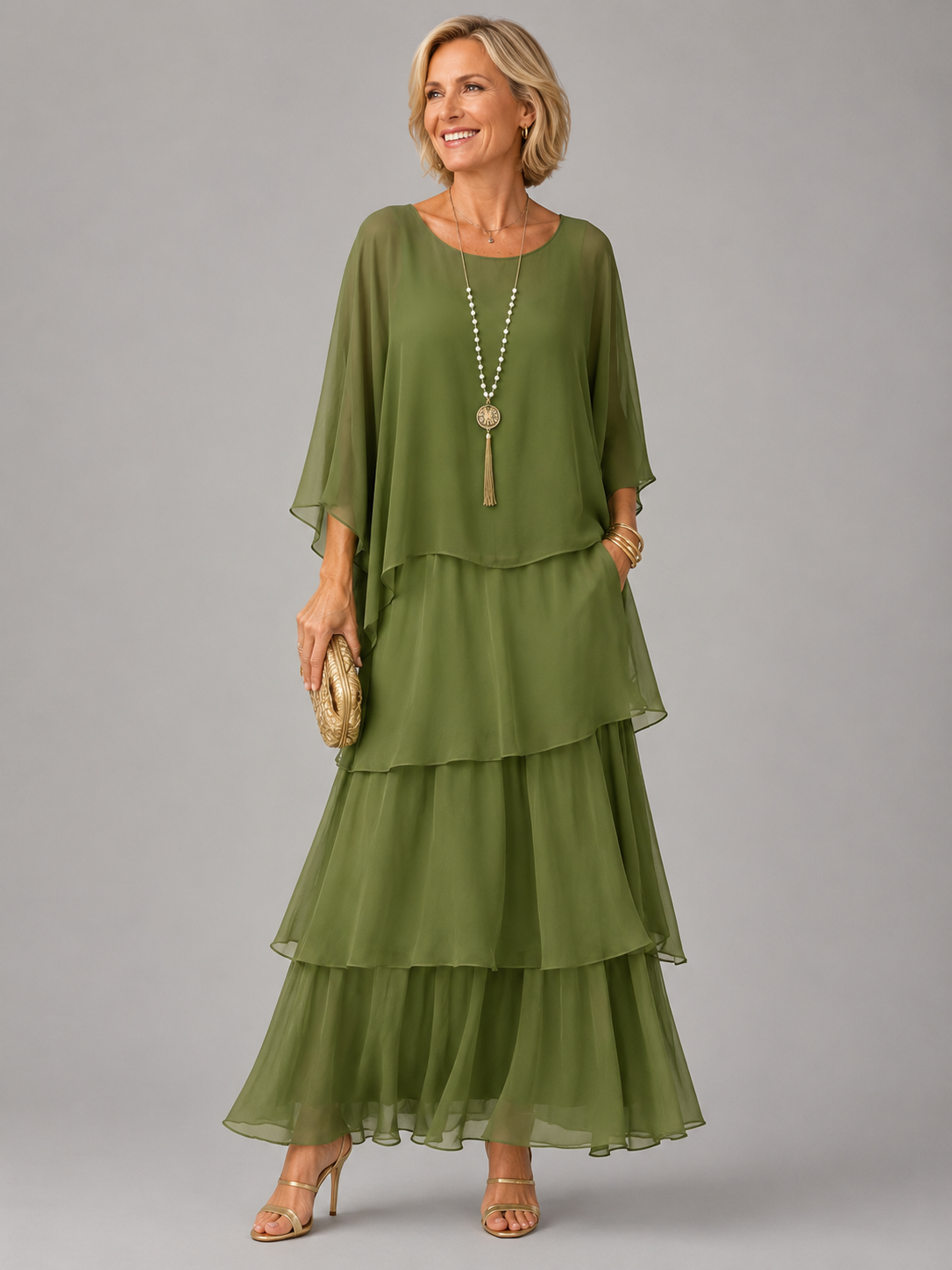 The Larissa | Elegant Flowing Maxi Dress