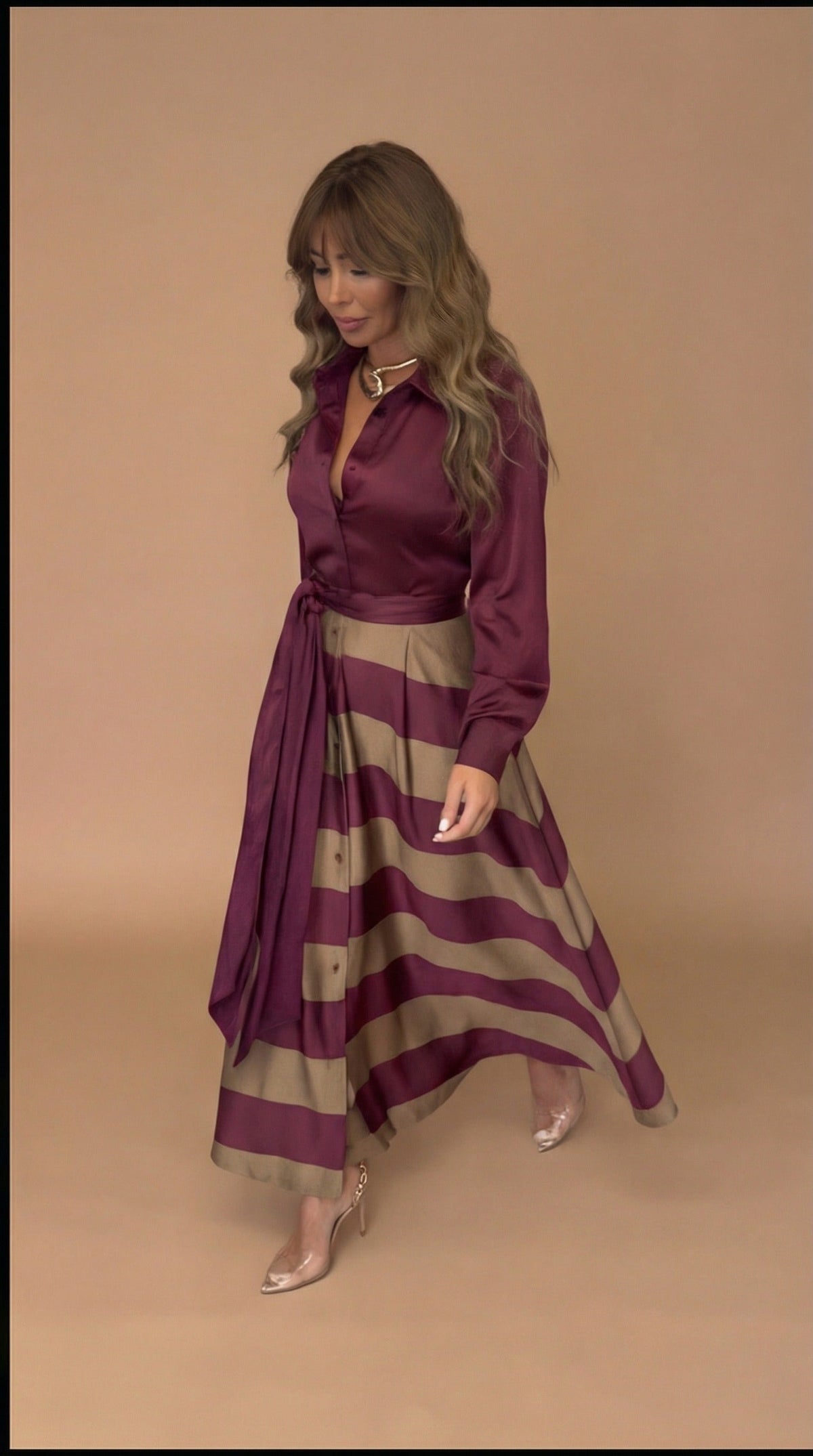 The Milana | Striped Maxi Dress