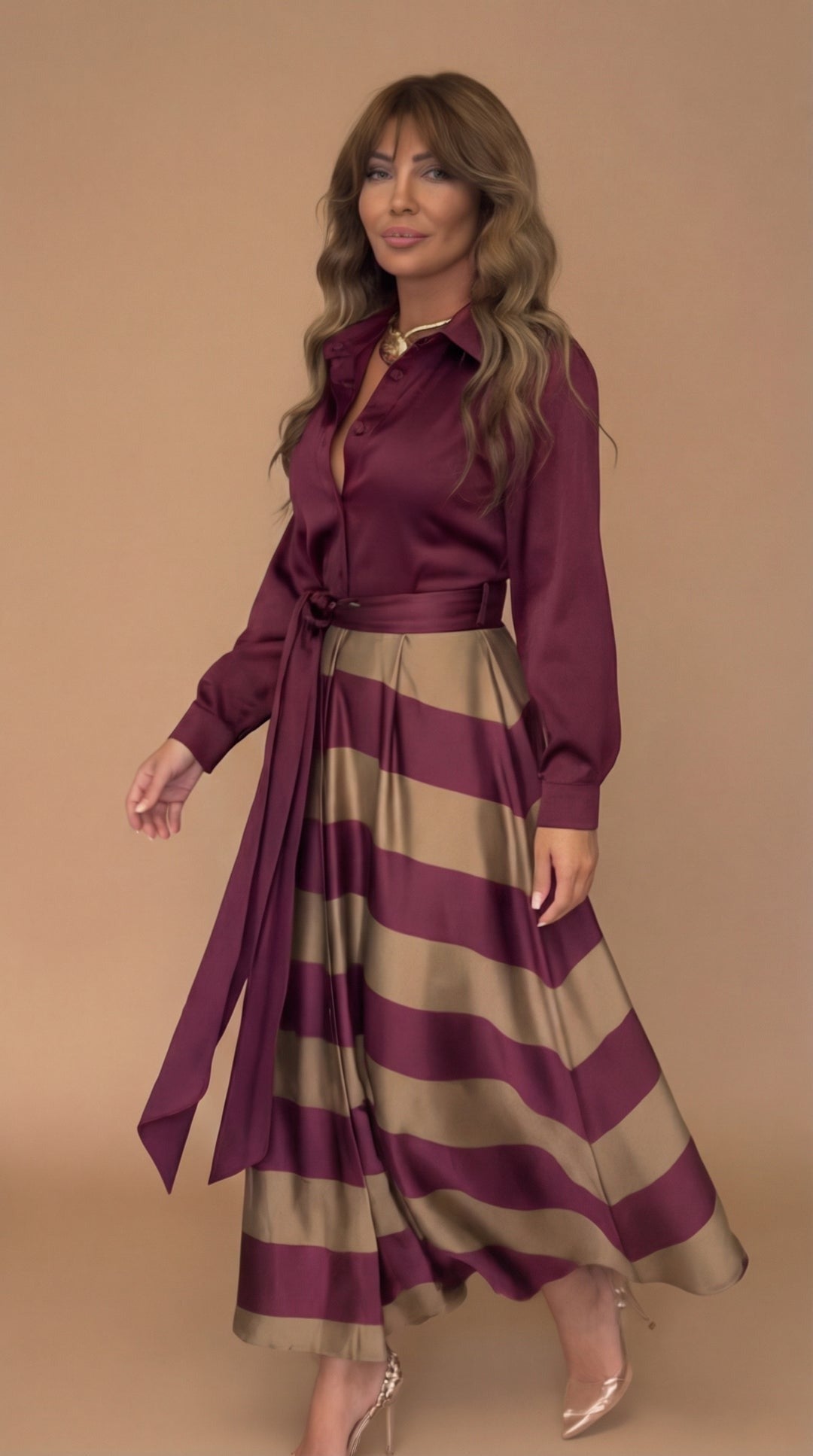 The Milana | Striped Maxi Dress