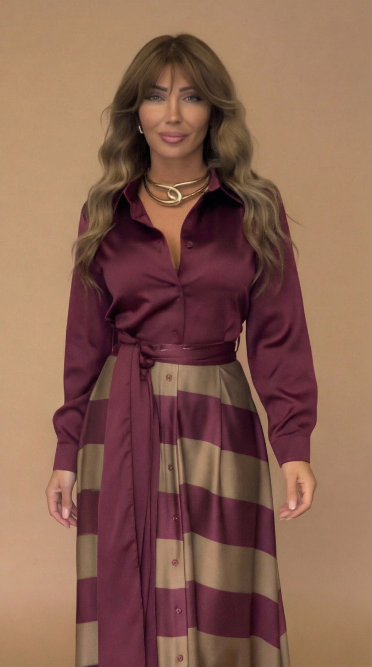 The Milana | Striped Maxi Dress