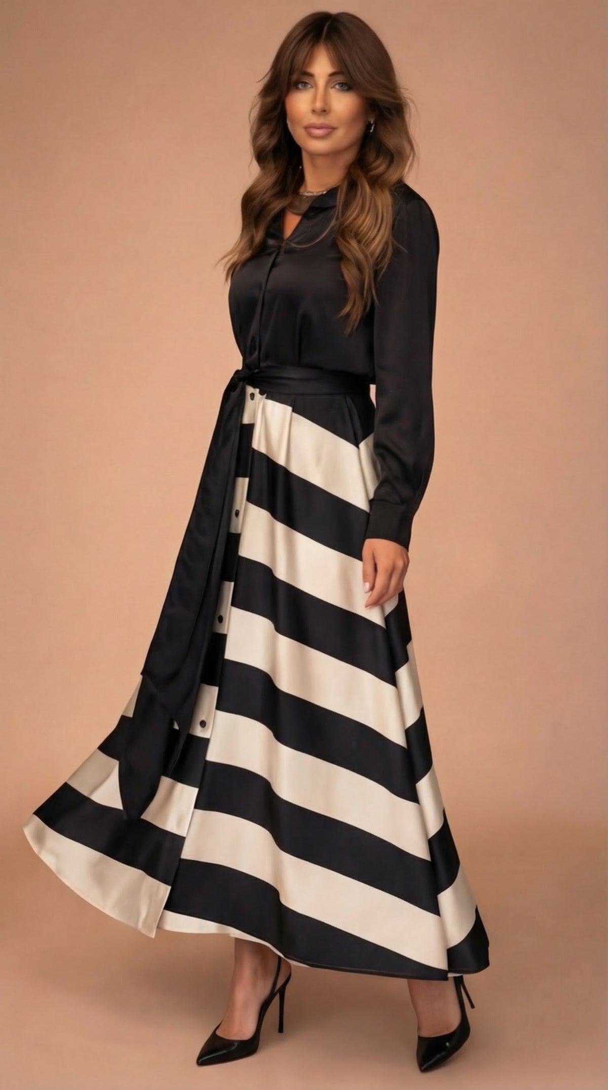 The Milana | Striped Maxi Dress