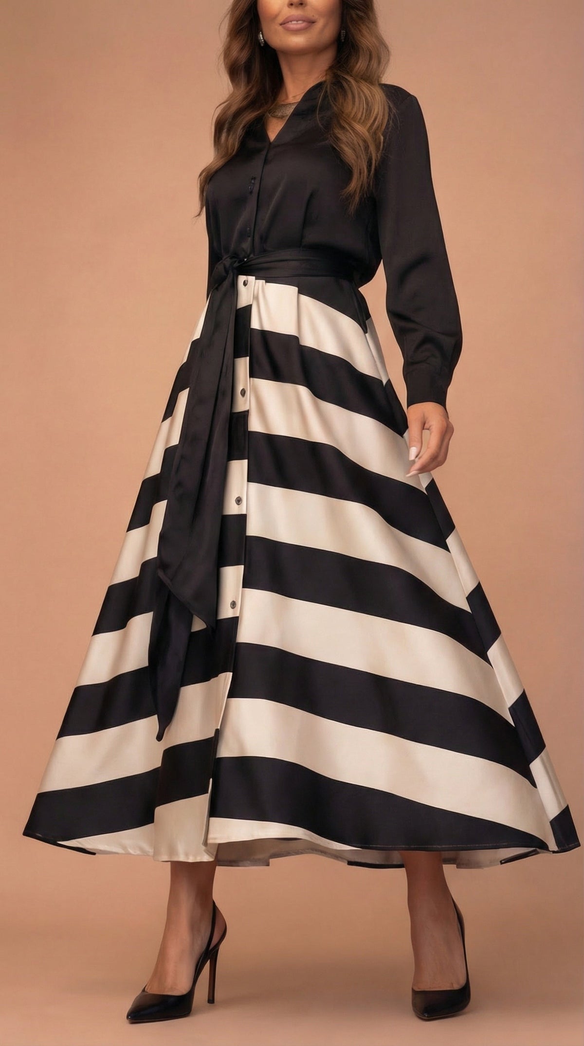The Milana | Striped Maxi Dress