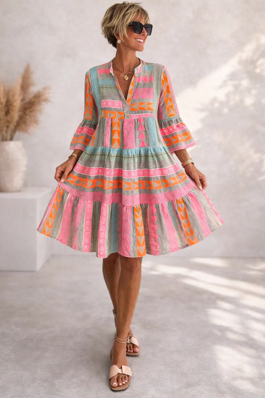 Lucy | Printed Midi Dress
