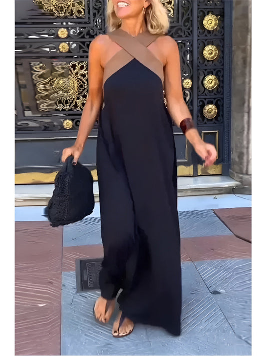 The Elara | Crossover Cut Dress