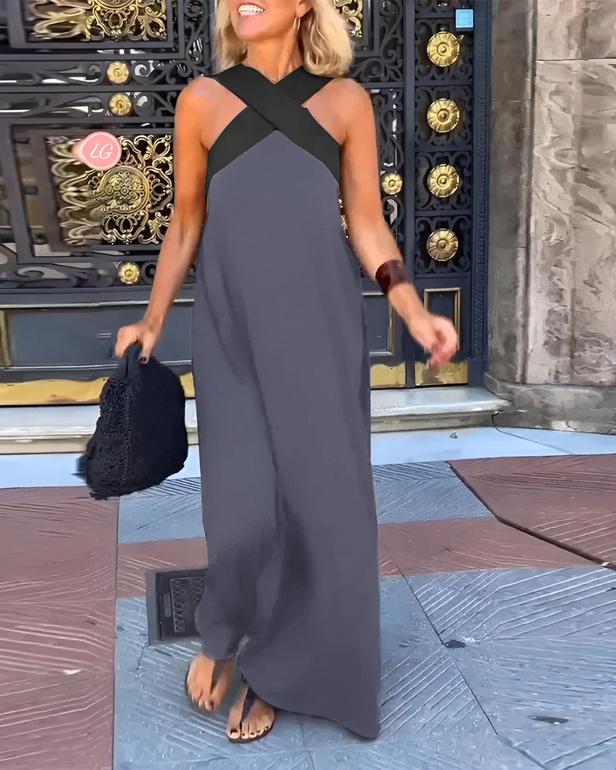 The Elara | Crossover Cut Dress