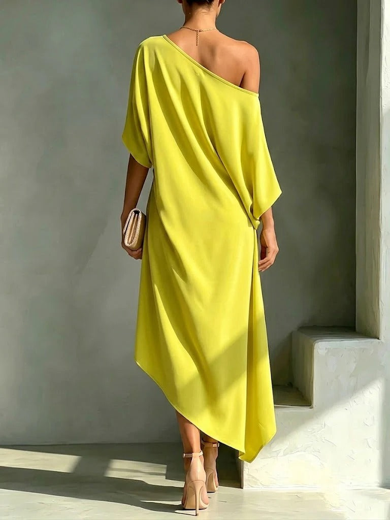 Marlowe | Asymmetric Hem Maxi Dress