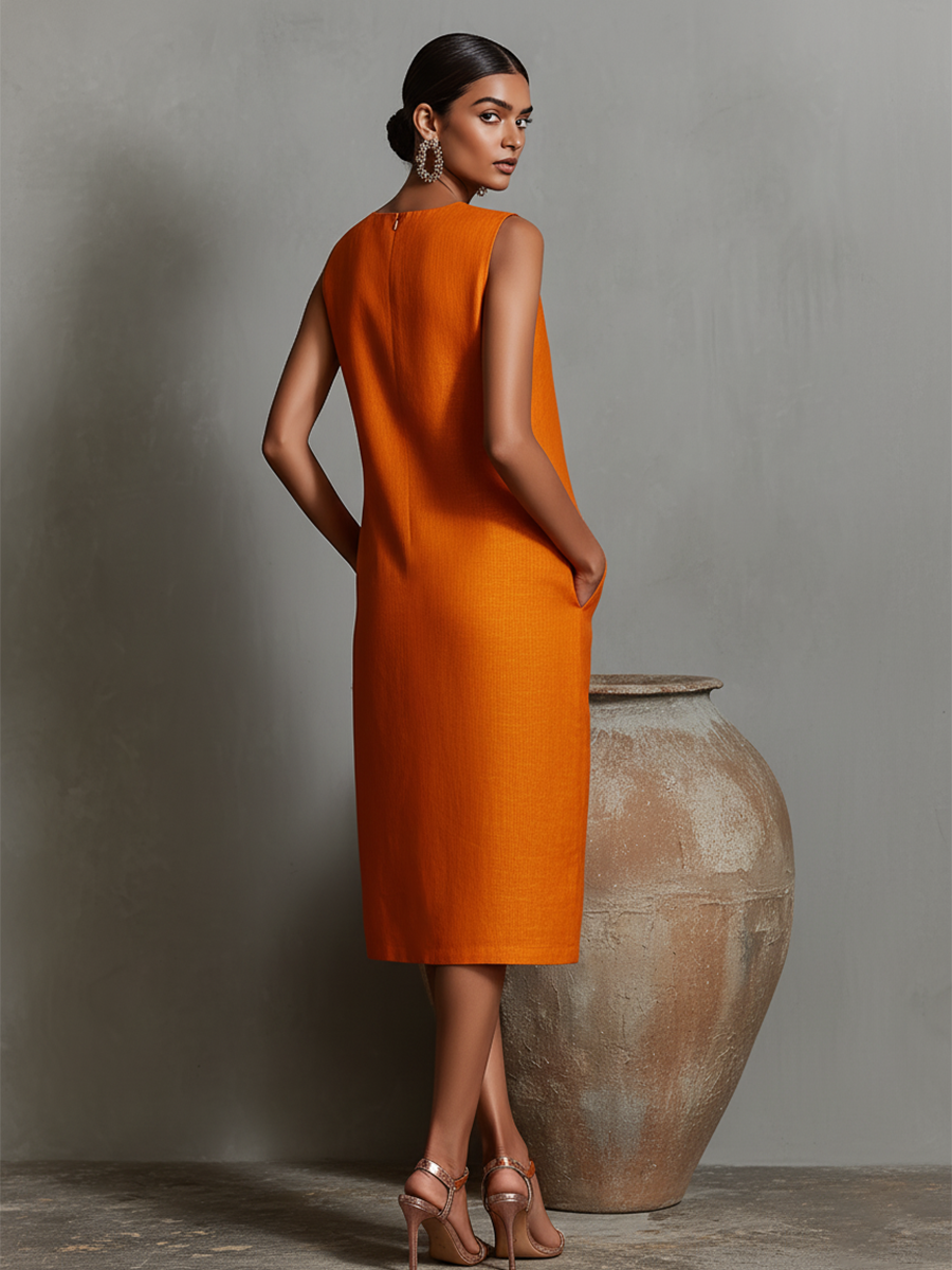 Maureen | Pocket Midi Dress